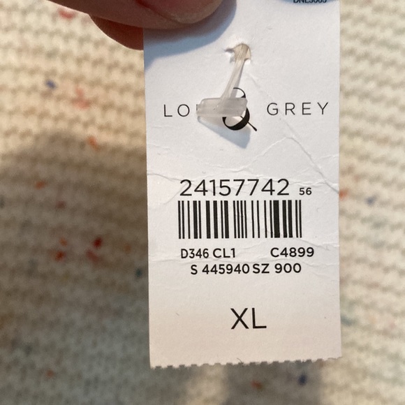 Lou & Grey White Multicolor Marled Knit Balloon Sleeve Oversized Sweater - Picture 3 of 8